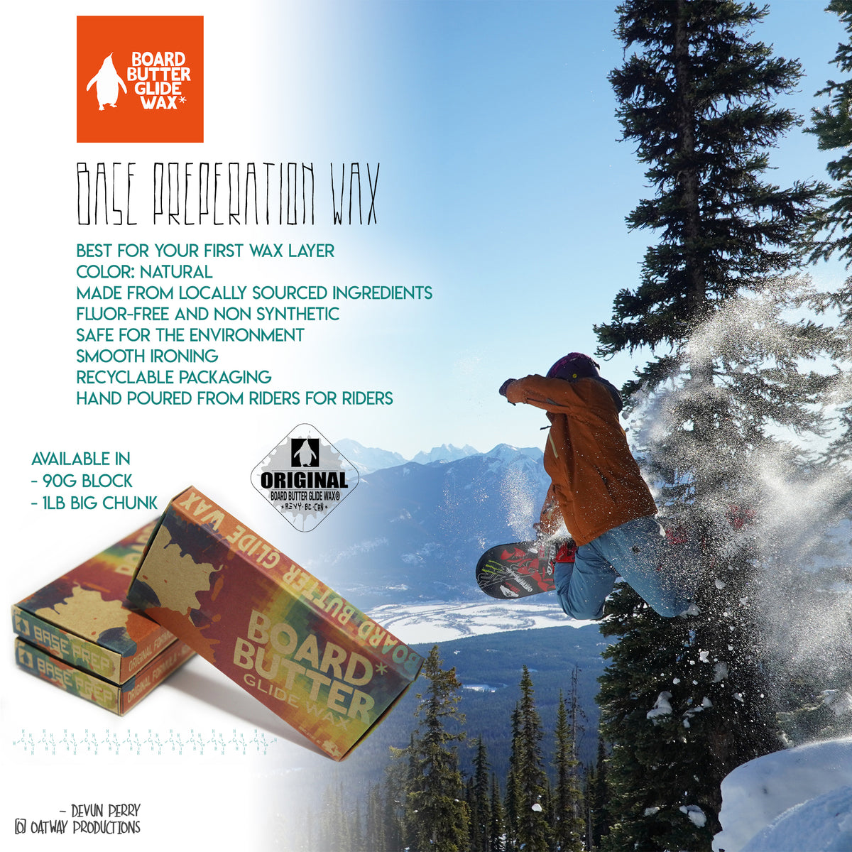 Board Butter Glide Wax 90g BASE PREPARATION WAX BOARD BUTTER GLIDE WAX