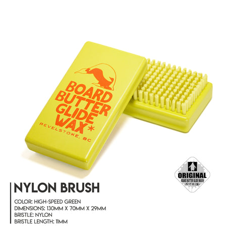 Board Butter Glide Wax - Hand Brush - Nylon