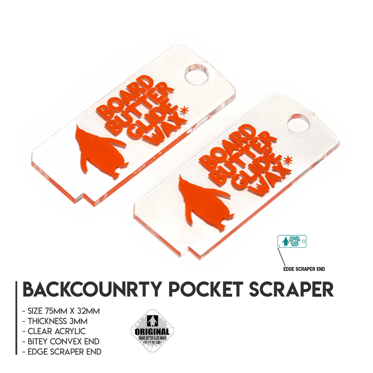 Butter Knife (Wax Scraper) - Backcountry Pocket Scraper
