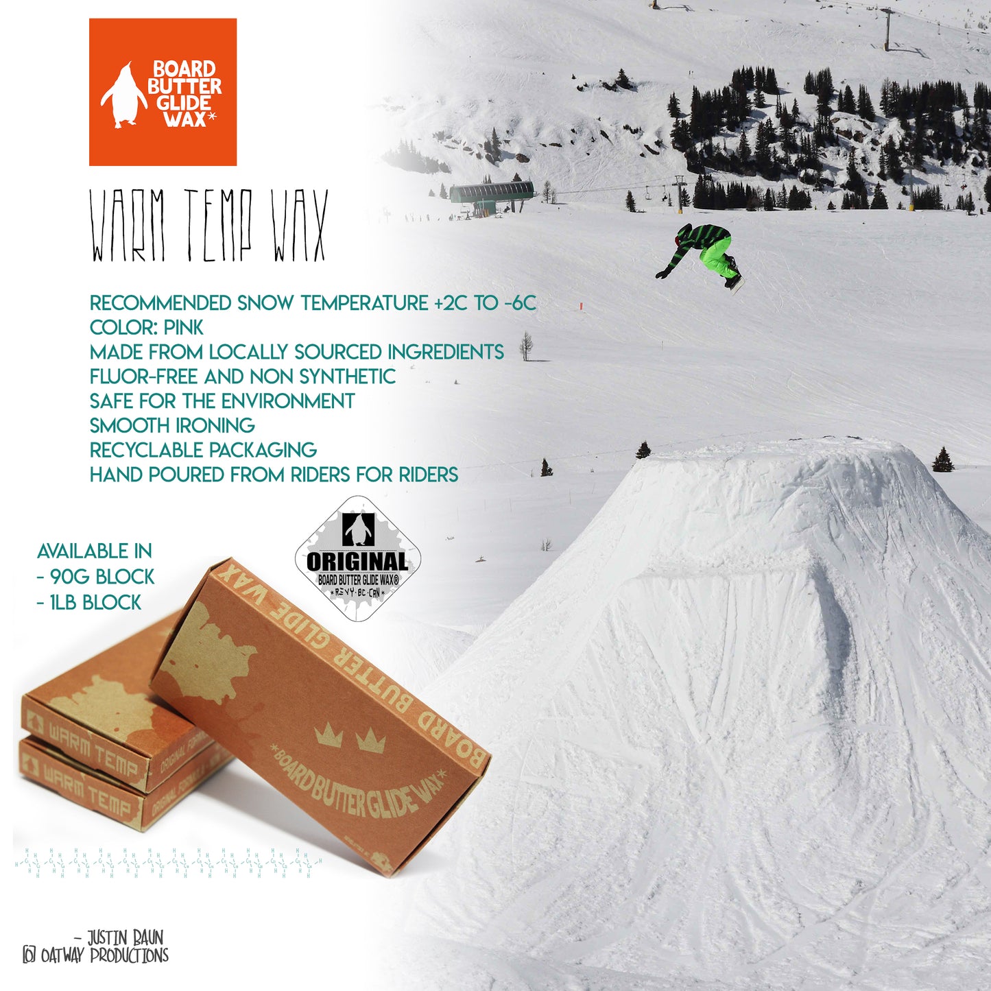 Board Butter Glide Wax - 90g WARM TEMP